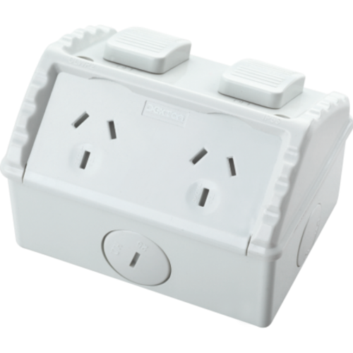 15A Double IP53 Weatherproof Double Power Socket Outlet