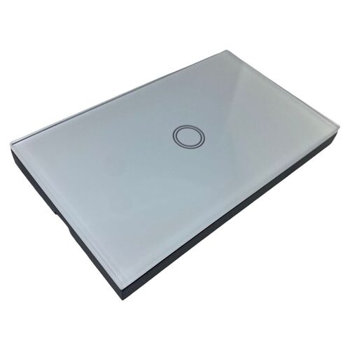 Replacement Glass Panel for White Single Gang Switch