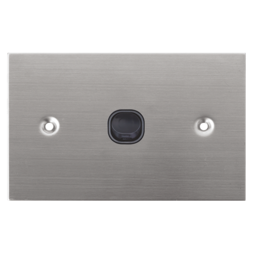 Black 1 Gang Stainless Steel Wall Plate Light Switch