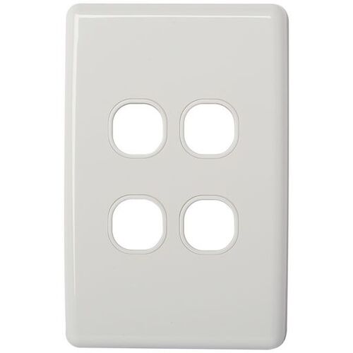 CLIPSAL® Compatible Classic 4 Gang Wall Plate
