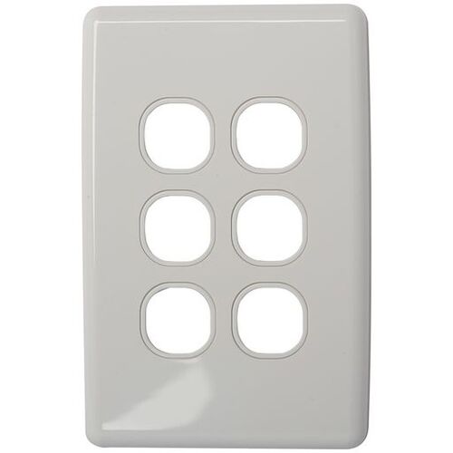 CLIPSAL® Compatible Classic 6 Gang Wall Plate