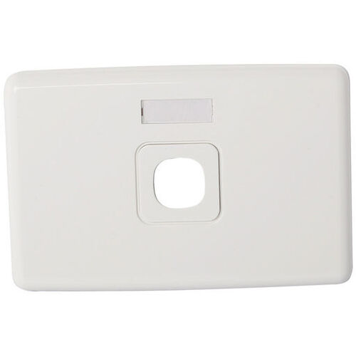 CLIPSAL® Compatible 1 Gang w/ Label Wall Plate