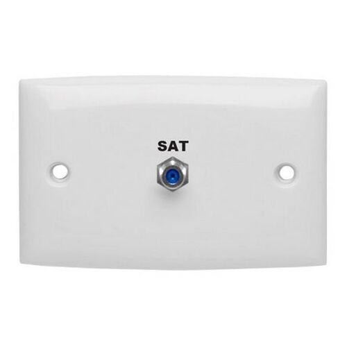 F Type Socket FOXTEL® Approved Wall Plate