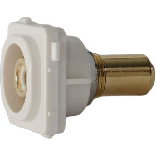 White RCA Flush Socket Insert - CLIPSAL® Compatible