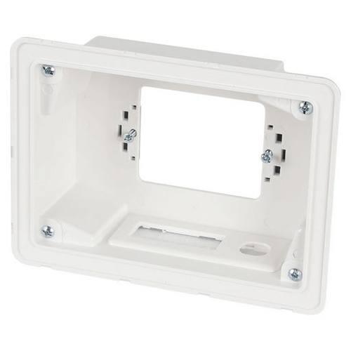 Recessed Wall Plate Wall Box w/ Brush Plate Entry