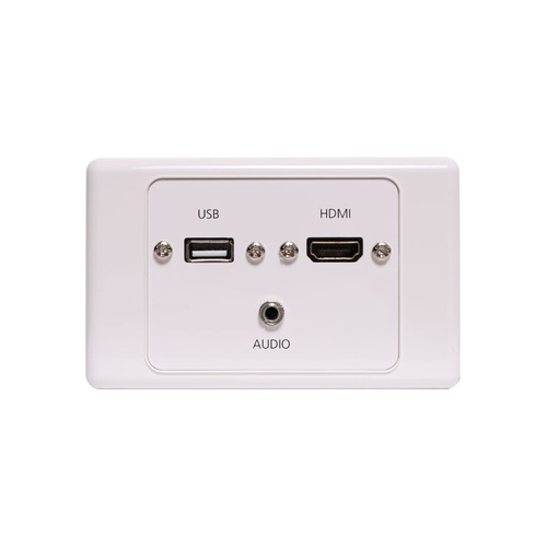 Wall Plate with HDMI, USB A & 3.5mm Audio Socket