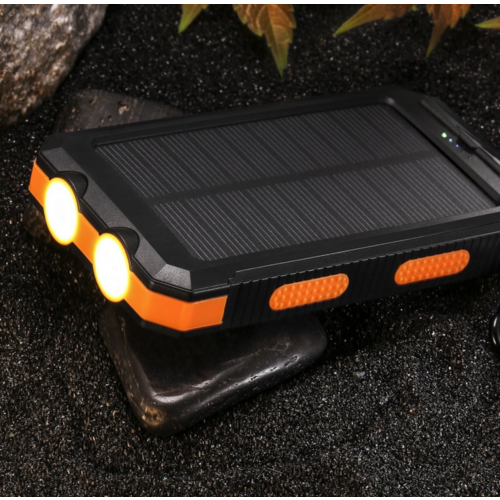 10,000mAh Solar Power Bank with 2 x LED Torch