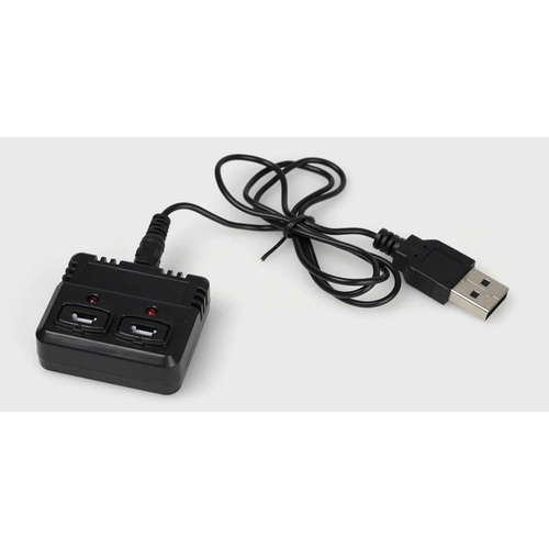 2 x 3.7V Li-Po Battery Pack USB Charger