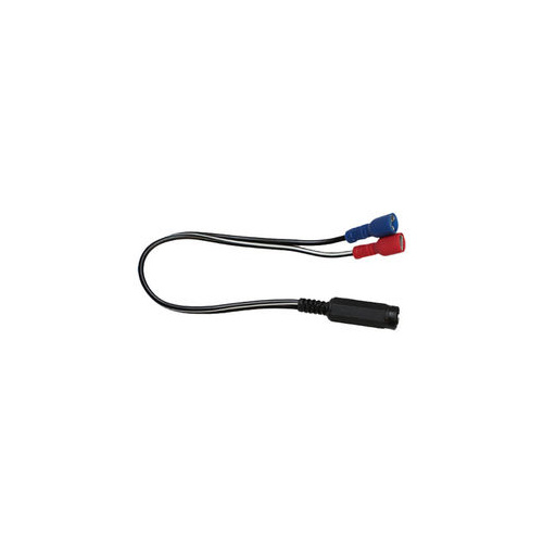 2.1mm DC Socket to 6.35mm Spade Terminals 250mm Lead