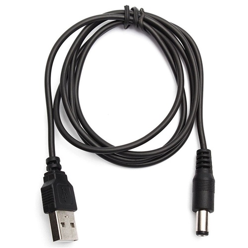 0.6m USB A Plug to 2.1mm DC Plug Cable