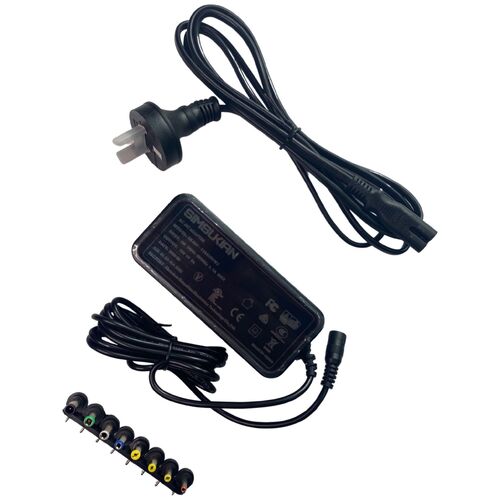 12V DC 5A Power Adapter with 8 interchangeable DC Plugs