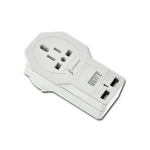 World Travel Adapter with 2 USB Charging Ports