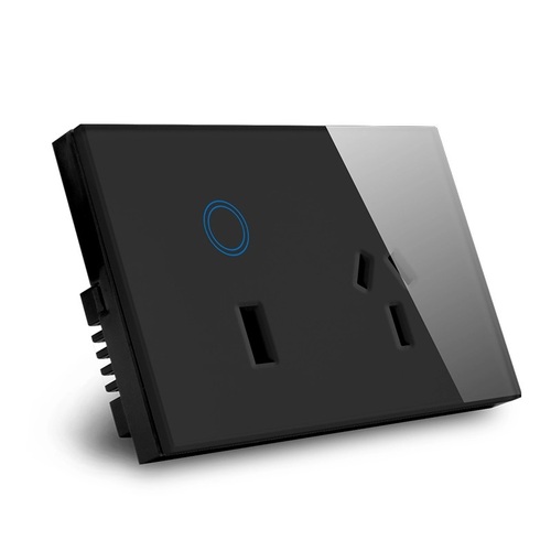 Smart Wi-Fi Black Power Point Socket with USB Charging Port