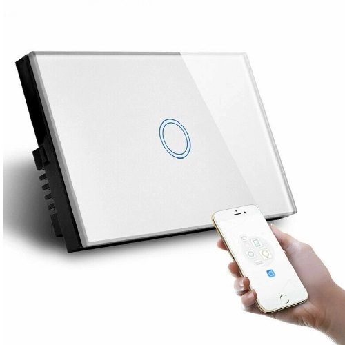 Smart Wi-Fi White Single Gang Light Switch