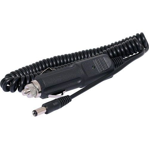 12V Cigarette Plug to 2.1mm DC plug (Curly Lead)
