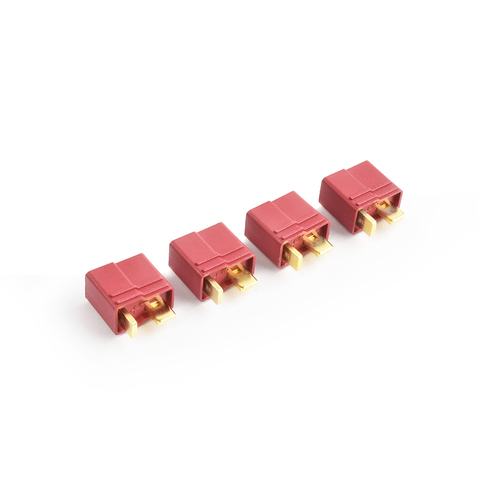 Deans T-Plug Socket - Female Connector 4 piece pack
