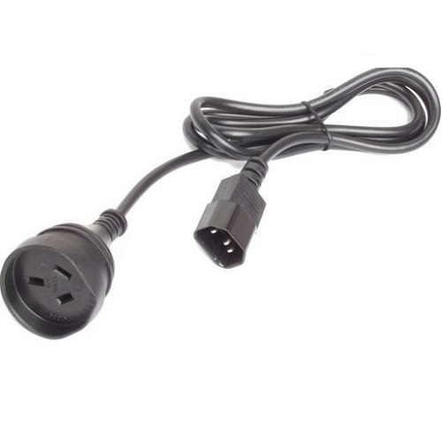 IEC C14 Plug To 3 Pin 10A AC Socket 1.8m