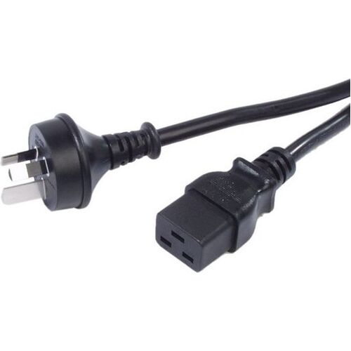 IEC C19 Socket to 15A Mains Plug Cable Heavy Duty 2.5mm² Conductor 2m