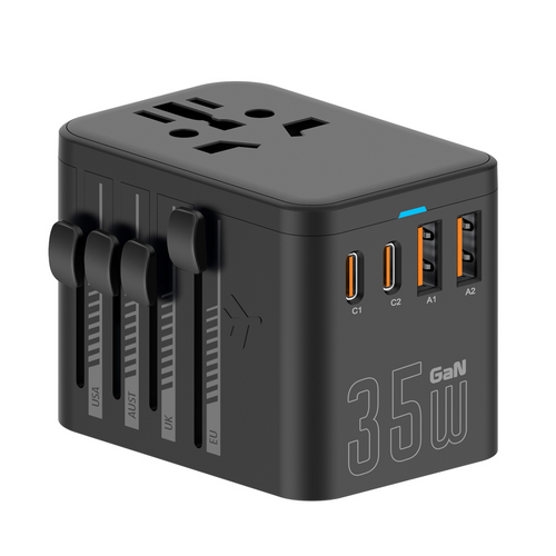 Outbound Universal Travel Adapter w/ 4 x USB Charge Ports
