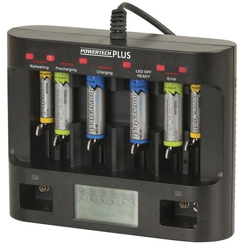 Universal Ni-Cd/Ni-MH Battery Fast Charger - AA, AAA, C & D