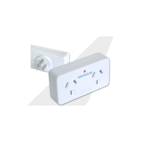 2 Outlet USA 3 Pin Travel Adapter