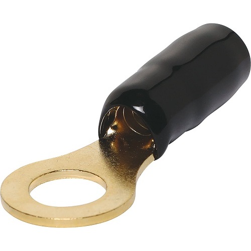 8G 9mm Ring Crimp Connector Black