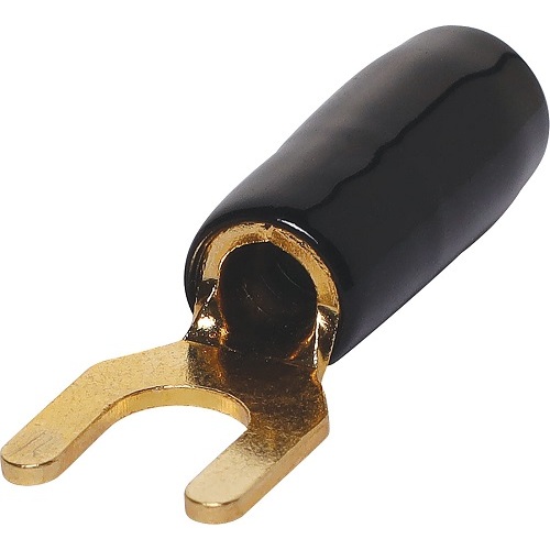 8G Black Crimp Fork Terminal