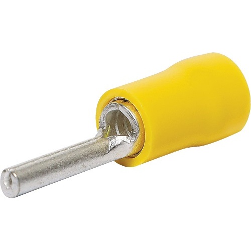 Yellow Pin Terminal Crimp Pk 10