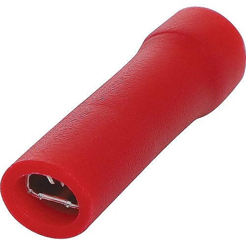 Red 4.8mm Female Spade Crimp Pk 10