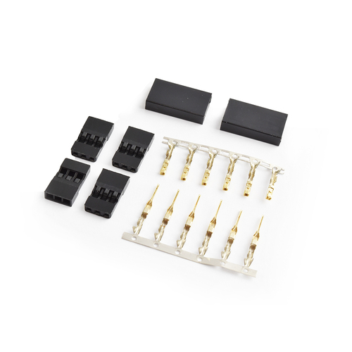JR Male and Female Gold Connectors - 2 Pairs