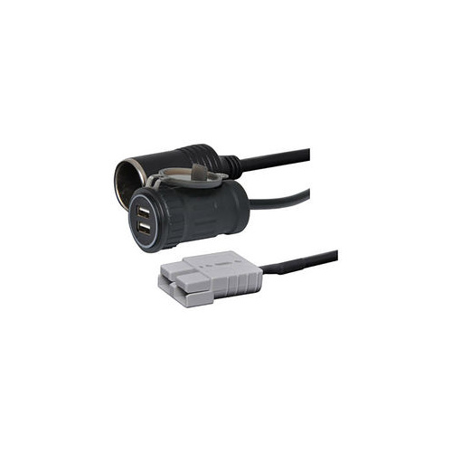 Anderson Style To 2 x USB Charge Ports & Cigarette Socket 