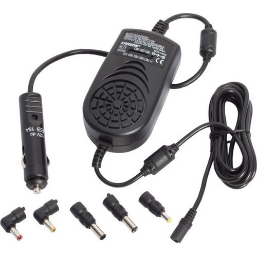 12/24V DC to 120W Universal Laptop Charger Power Supply with 6 Interchangeable Tips