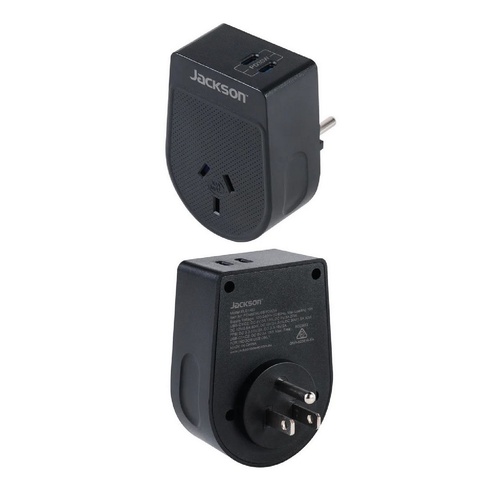 Outbound Travel Adaptor for 3 Pin Earth  w/ 2 x USB C 30W PD Charger