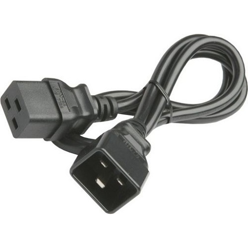 15A IEC C19 to C20 Heavy Duty Extension Cable - 1m