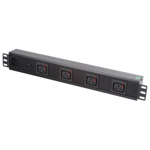 Horizontal Power Rail w/ 4 x C19 IEC Lock Sockets