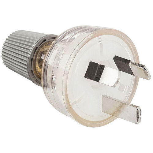 240V AC Mains Rewireable Heavy Duty Plug - Clear