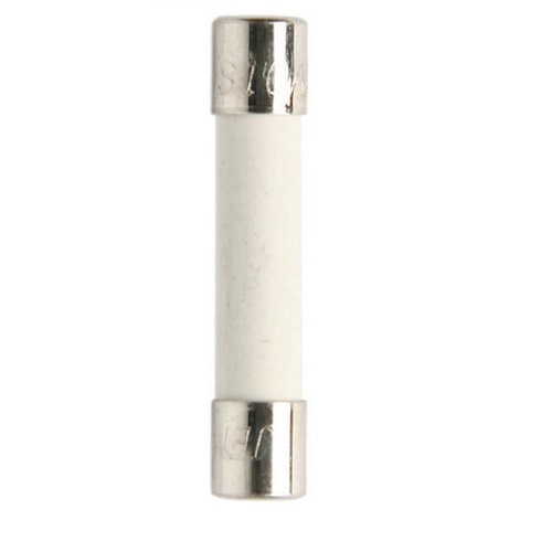 10A 6.35x32mm 3AG Slow Blow Ceramic Fuse - 10 Pack