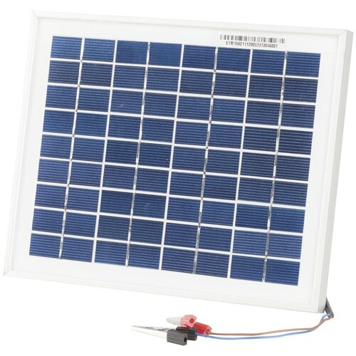 12V 5W Solar Panel Battery Charger with Alligator Clips