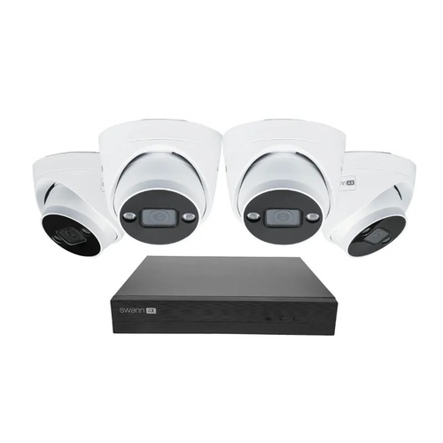 8Ch 4K NVR Kit 24/7 Recording with 4 x 4K Dome Spot Cameras IP66
