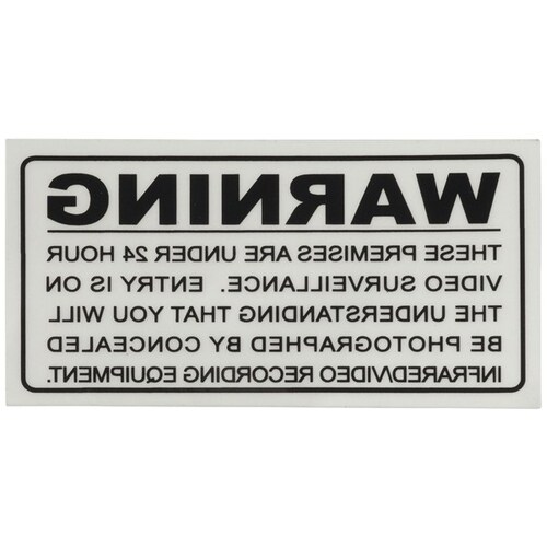 Internal Surveillance Warning Sticker