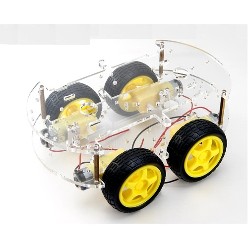4 Wheel Drive Motor Chassis Kit for Arduino Projects