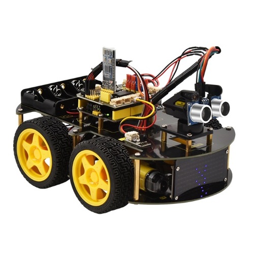 4 Wheel Drive Bluetooth & Remote Contol Robot Kit for Arduino Projects  