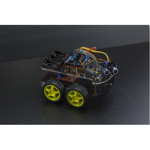 4 Wheel Drive with Ultrasonic & Line Tracer Arduino Projects Robot Kit