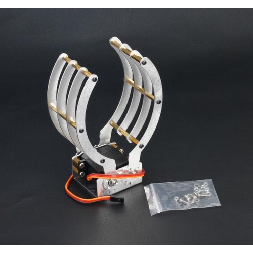 Robot Mechanical Aluminium Clamp/Claw/Grip with Metal Gear Servo for Arduino Projects