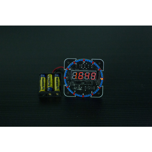  DS1302 Rotating LED Digital Clock Timer Module Kit