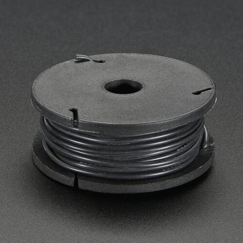Black Silicone Stranded Wire 26AWG Cable - 25ft Roll
