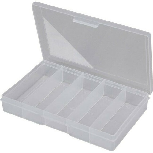 Clear 5 Compartment Storage Box -Small 188x118x31mm