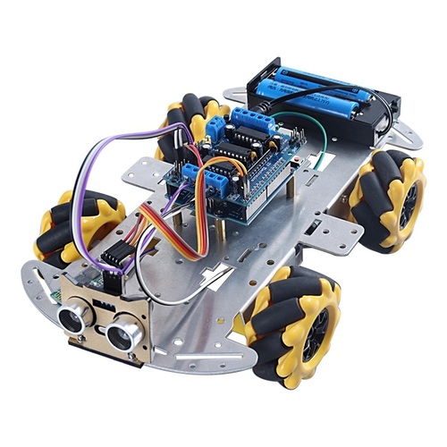 4WD Mecanum Wheel Ultra-sonic Bluetooth Aluminium Robot Kit