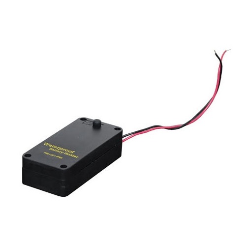 2 X AA Waterproof Battery Holder IP65 with Fly Leads