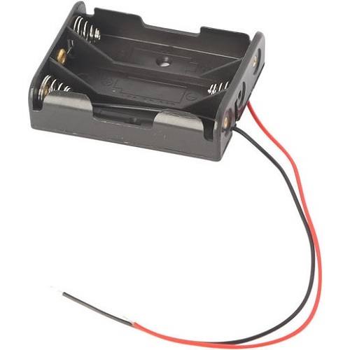 3 X AA Battery Holder with Fly Leads